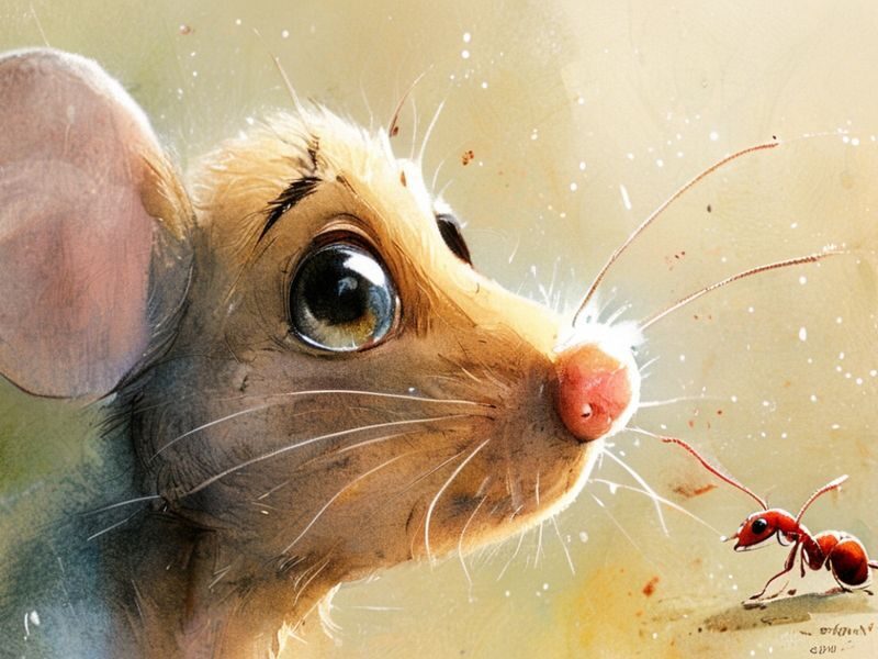 Close-up on Pip's face.