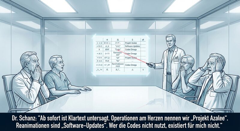A sterile conference room.