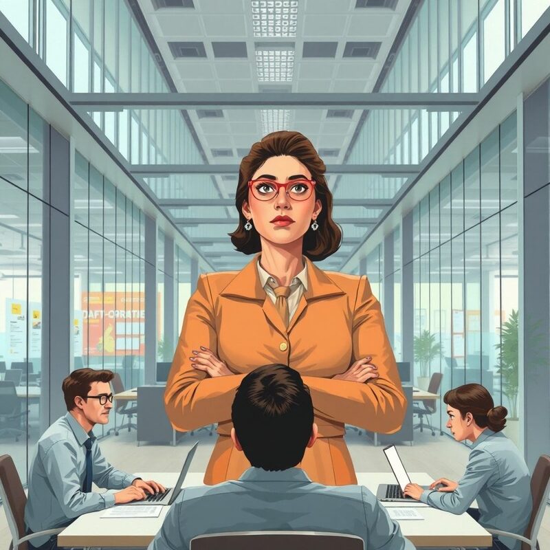 Breiter Büro-Open-Space in Tageslicht.
