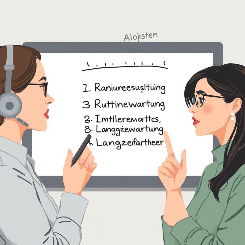 Die drei Frauen proben Sätze: eine spricht mit gespielter Gelassenheit ins Handy, die zweite macht Notizen, die dritte rollt die Augen und…