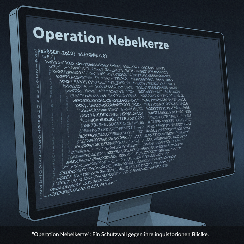 Close-up of Anna's computer monitor.