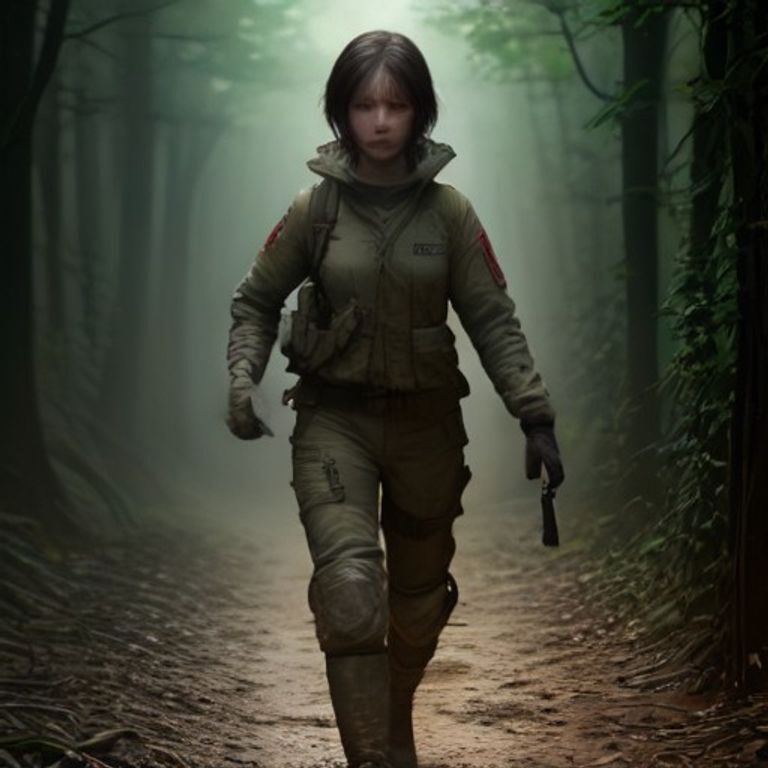 A dust‑filled path leads to the wounded soldier.