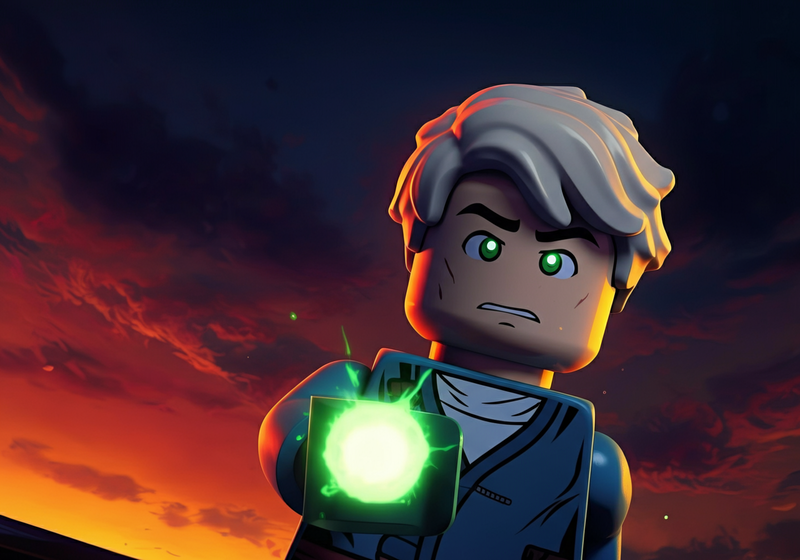 Close-up on Lloyd's face, now filled with resolve.