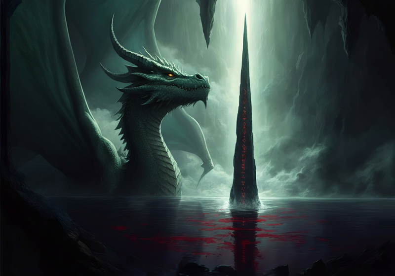 Alector, the ancient dragon, lifts his head slowly.